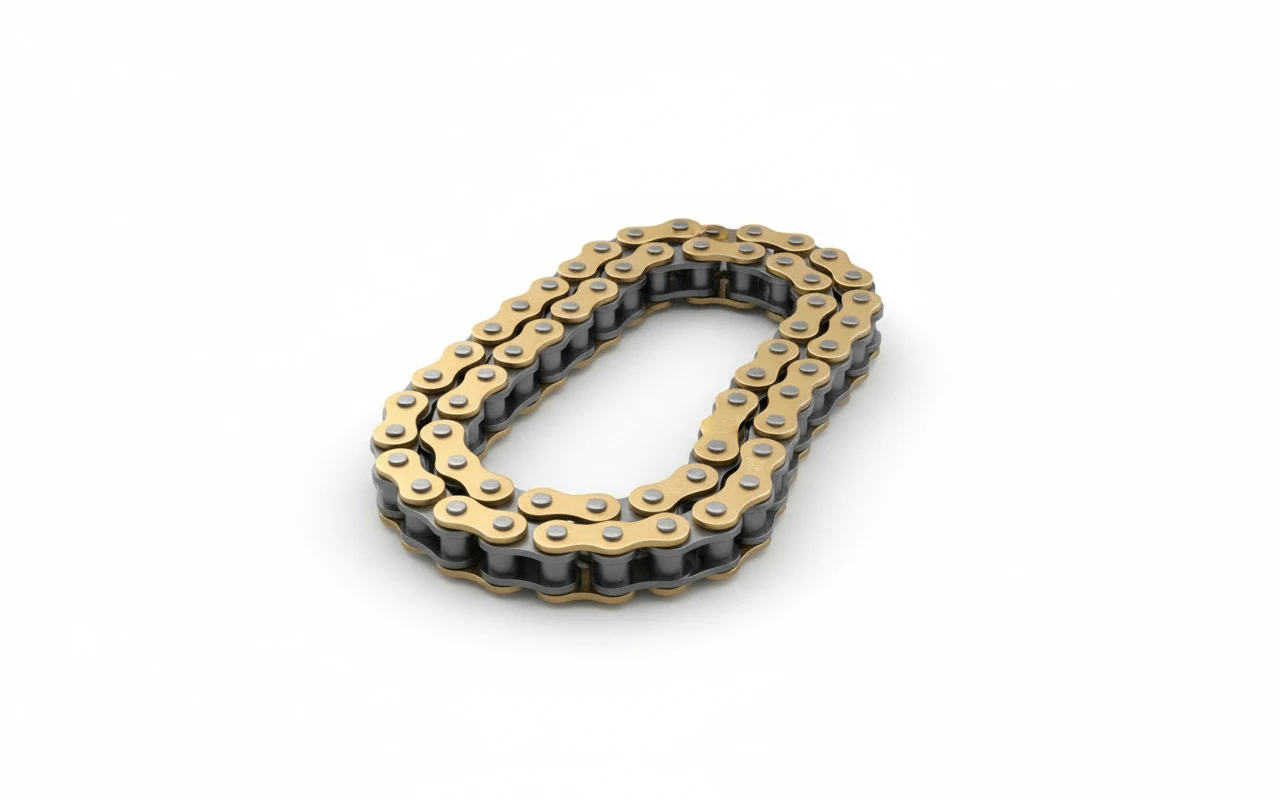 Цепь 520DZ2 золотая 124 - фото 1