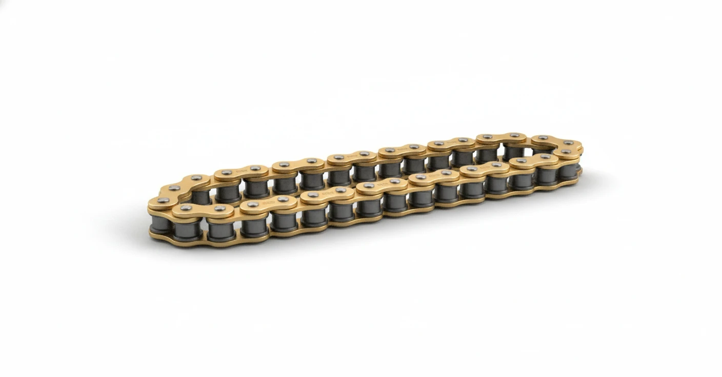 Цепь 520VX3 GB X Ring золотая 108 - фото 1