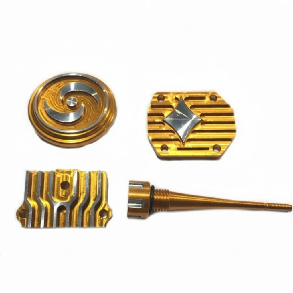 Комплект крышек ГБЦ CNC + щуп YX140 / 150 5 - желтые - фото 1