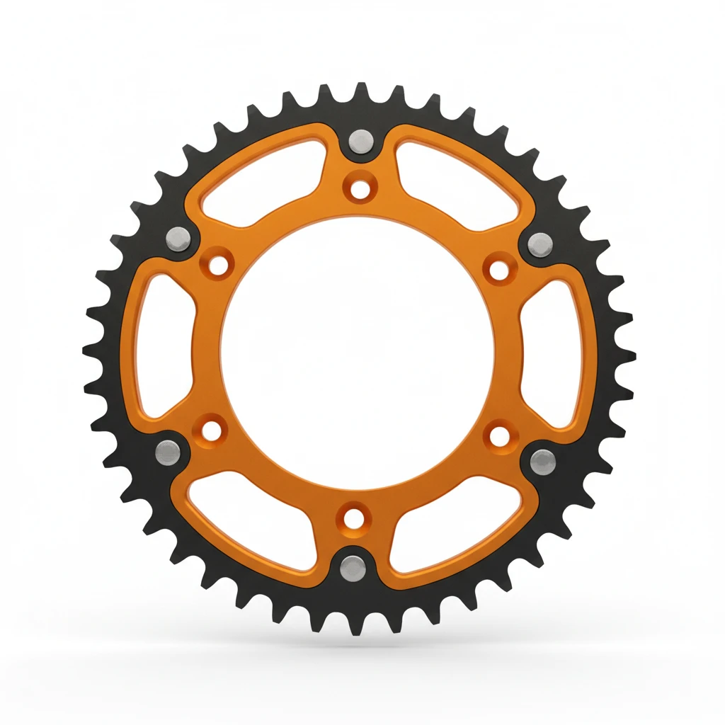 KTM Звезда ведомая 48 зубов двух компонентная ORANGE SX SXF EXC EXCF 95 24 // 690 790 890 Adv 08 24 ( 5841005104804 ) - фото 1