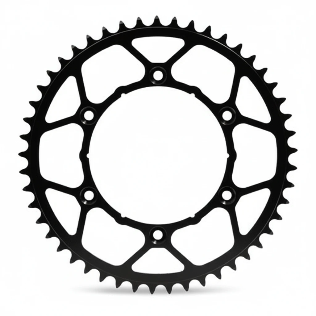 Звезда задняя стальная черная 49 зубов Beta RR 13- / Honda CR CRF - фото 1