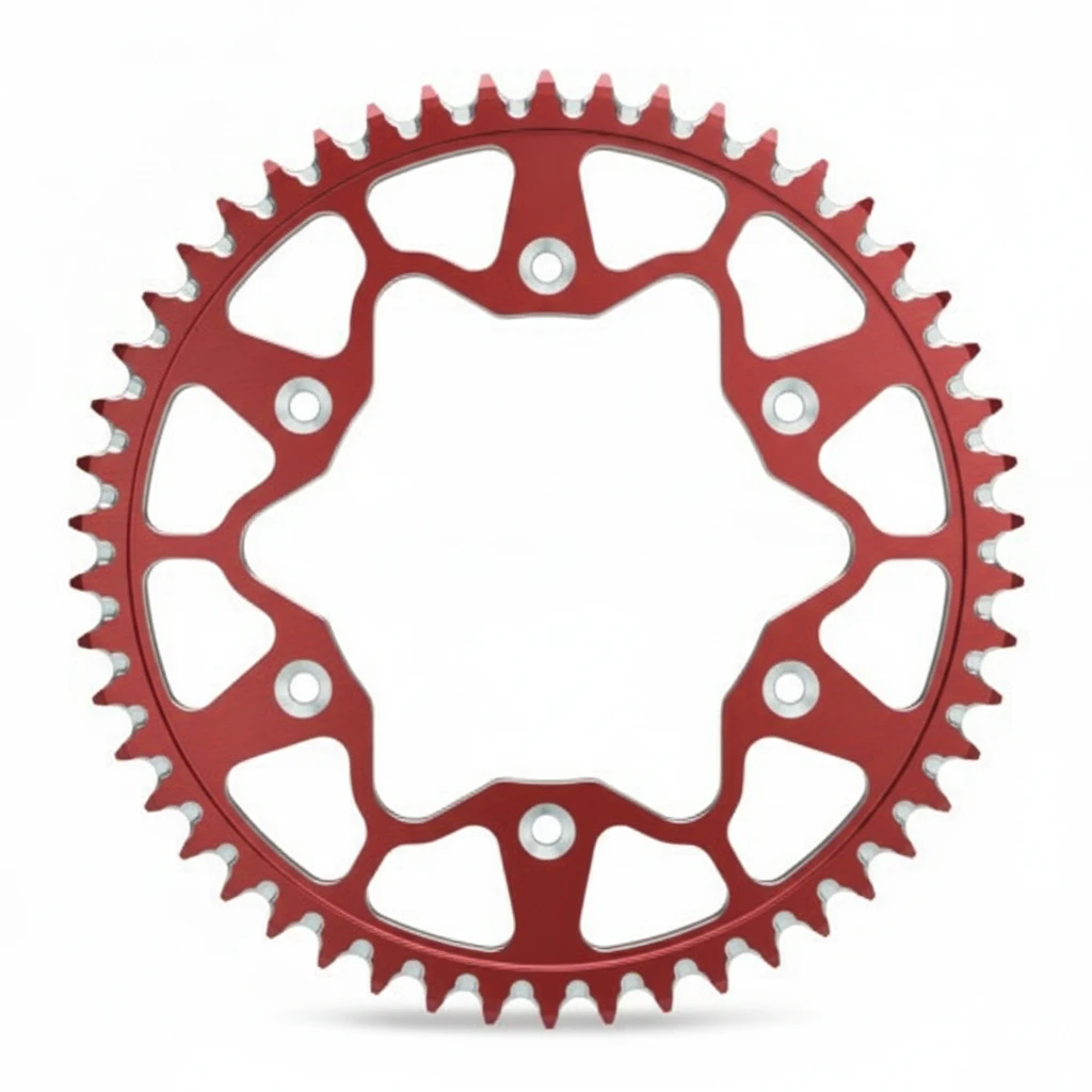Звезда задняя алюминиевая красная 49 зубов Beta RR 13- / Honda CR CRF - фото 1