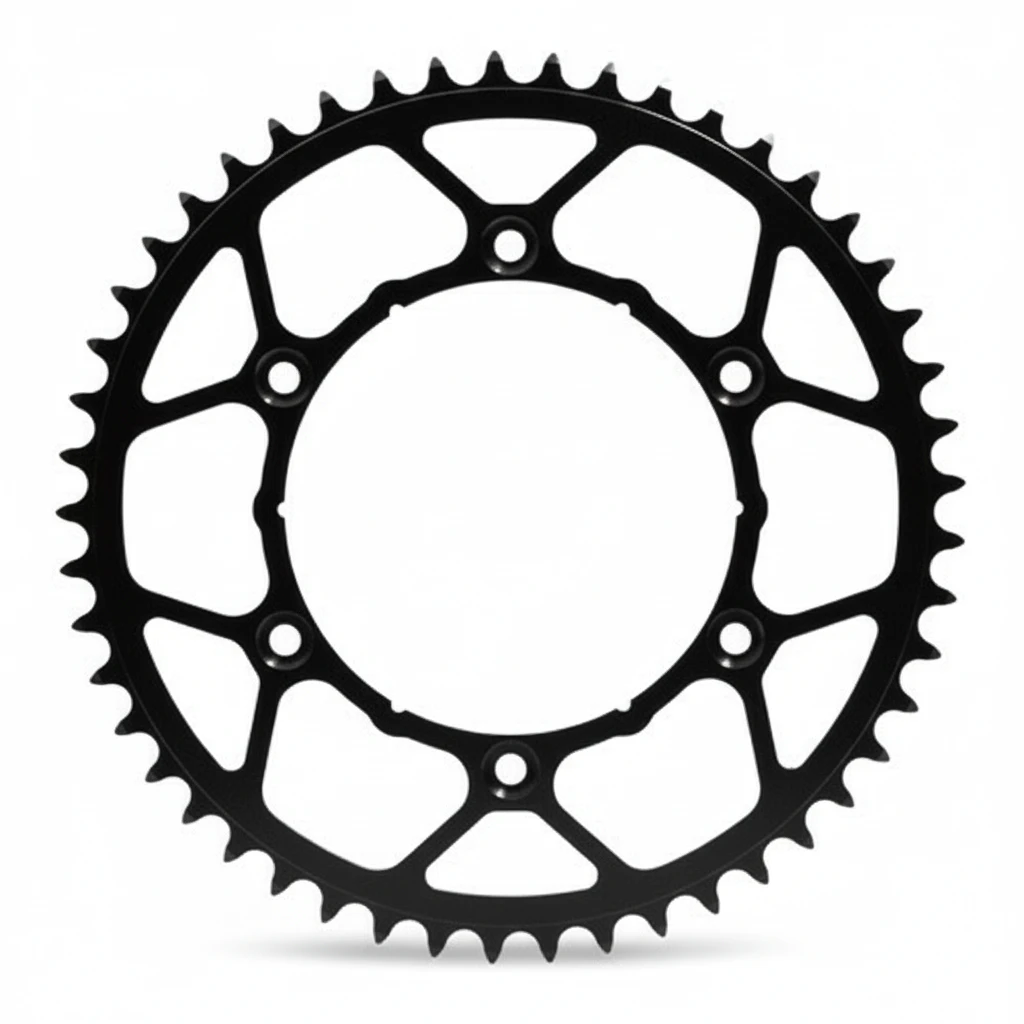 Звезда задняя стальная черная 48 зубов KTM / Husqvarna / GasGas - фото 1