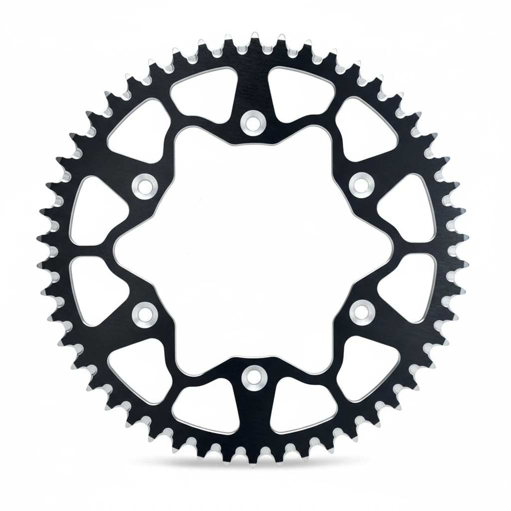 Звезда задняя алюминиевая черная 50 зубов KTM / Husqvarna / GasGas - фото 1