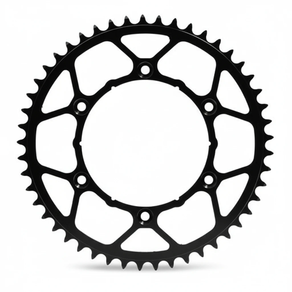 Звезда задняя стальная черная 49 зубов Yamaha YZ WR 99- - фото 1