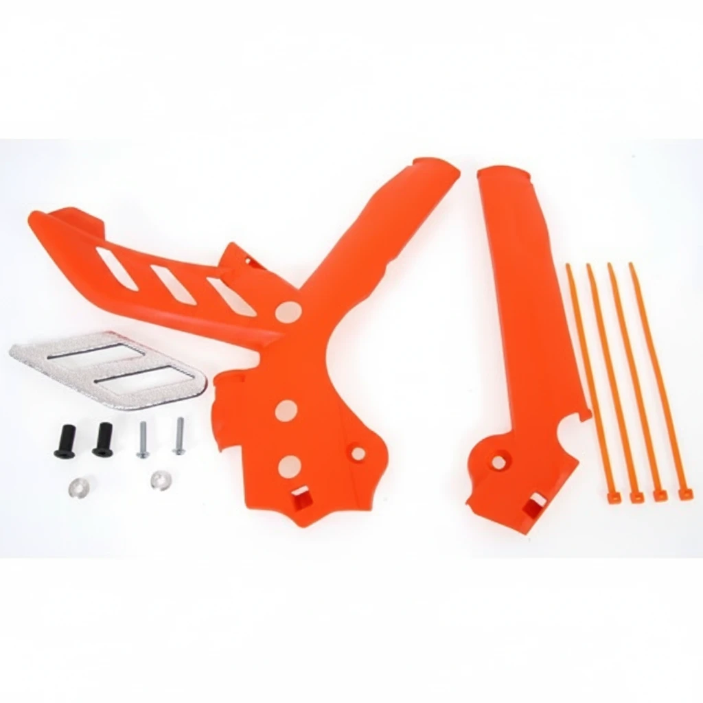 KTM защитные накладки на раму оранж SX / XC / EXC 11 16 ( 7720309400004 ) - фото 1