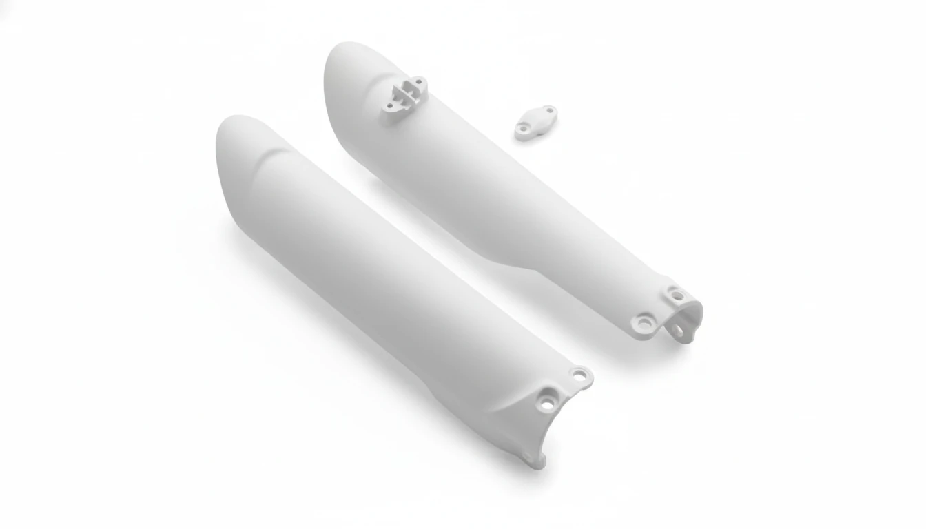 KTM защита перьев белая FORK PROTECTOR KIT WHITE SX125 500 15-> EXC 16-> ( 7770109410028 / 7770109400028 ) - фото 1