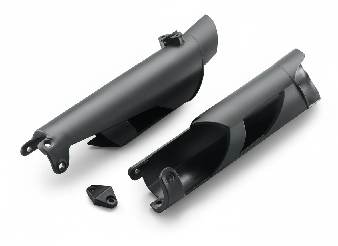 Защита перьев вилки черная KTM EXC EXC F 10 15 / Husaberg TE FE 11 14 / Husqvarna TE FE 14 15 - фото 1