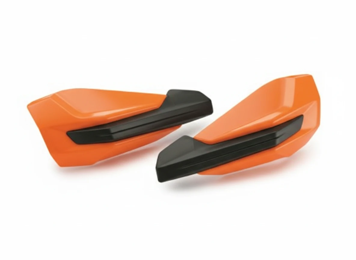 KTM лопухи оранжевые / накладка спойлер защиты рук (комплект 2 шт) SX / EXC 17-> ( 79602182044EB / 7960218204404 ) - фото 1