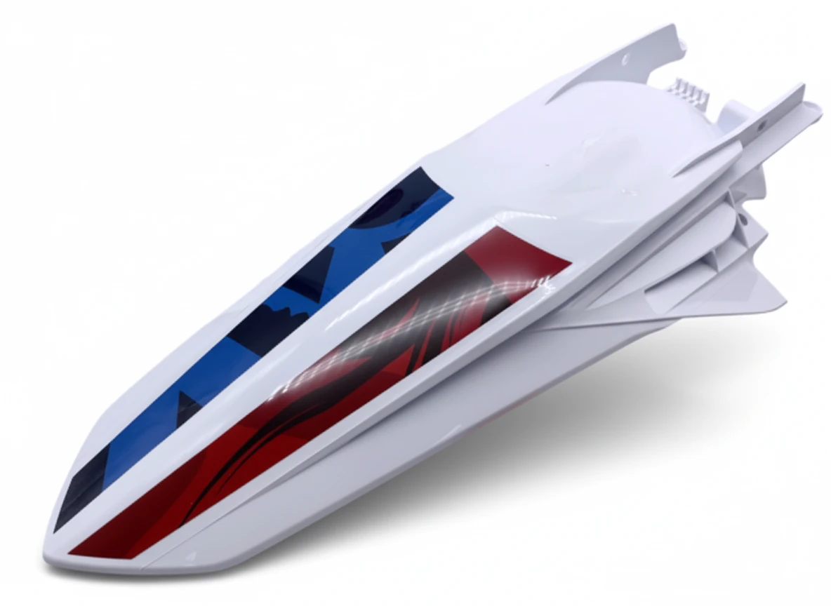 KTM Крыло заднее белое с графикой EXC EXCF SixDays France 250 500 23 ( 79708013000ABH ) - фото 1