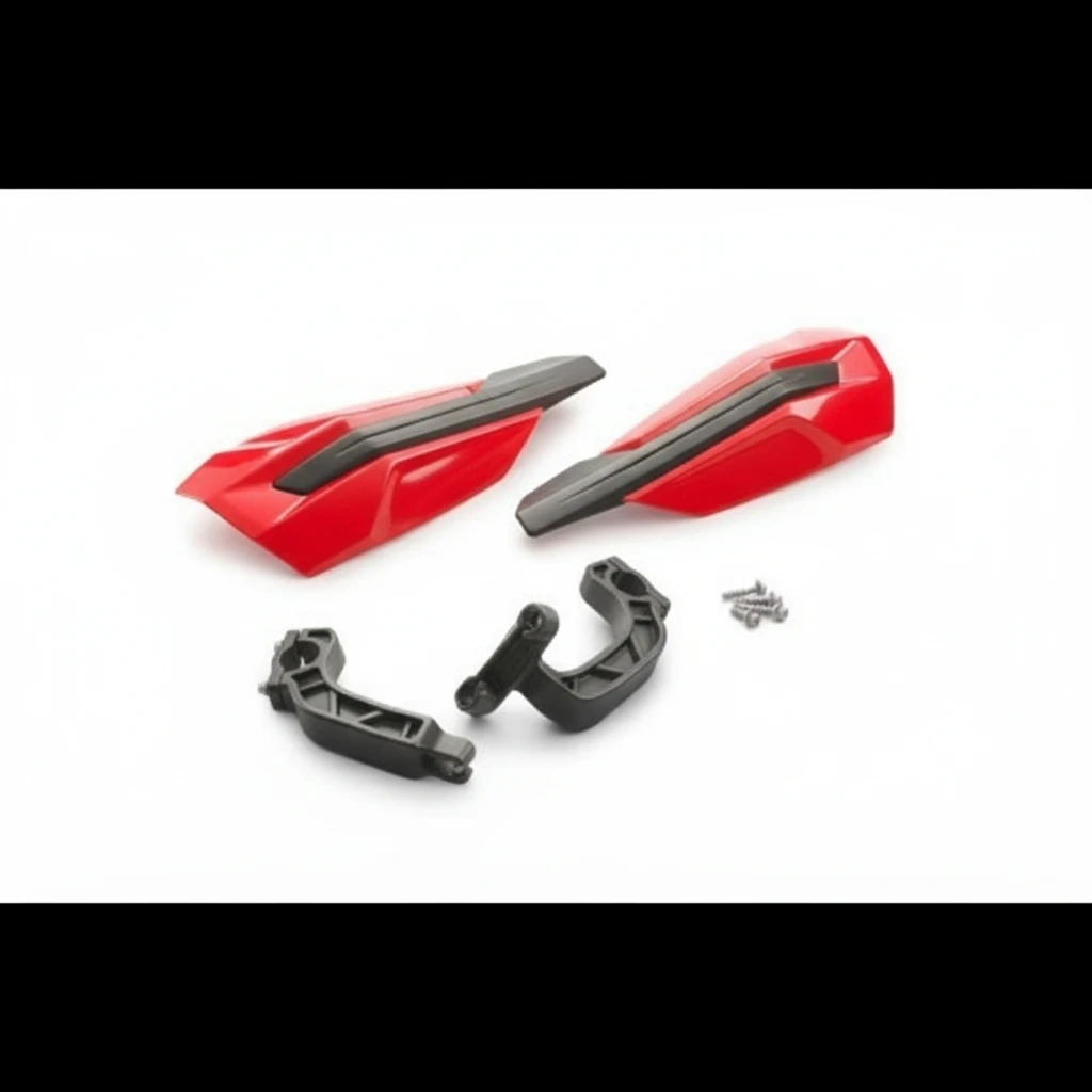 Защита  рук c креплениями на руль красная GasGas - фото 1