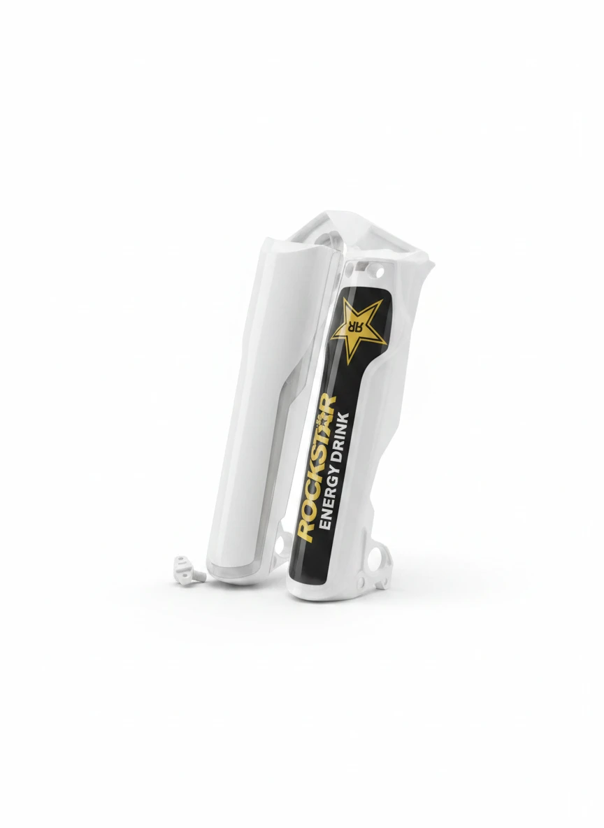 Защита вилки белая с графикой Husqvarna TC FC RockStar 2022 - фото 1