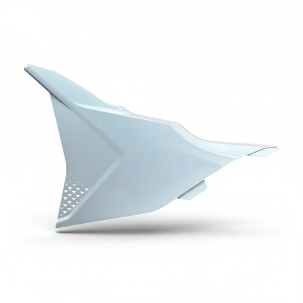 Крышка воздушного фильтра с графикой левая белая KTM SX SX F 23- / EXC EXC F 24- - фото 1