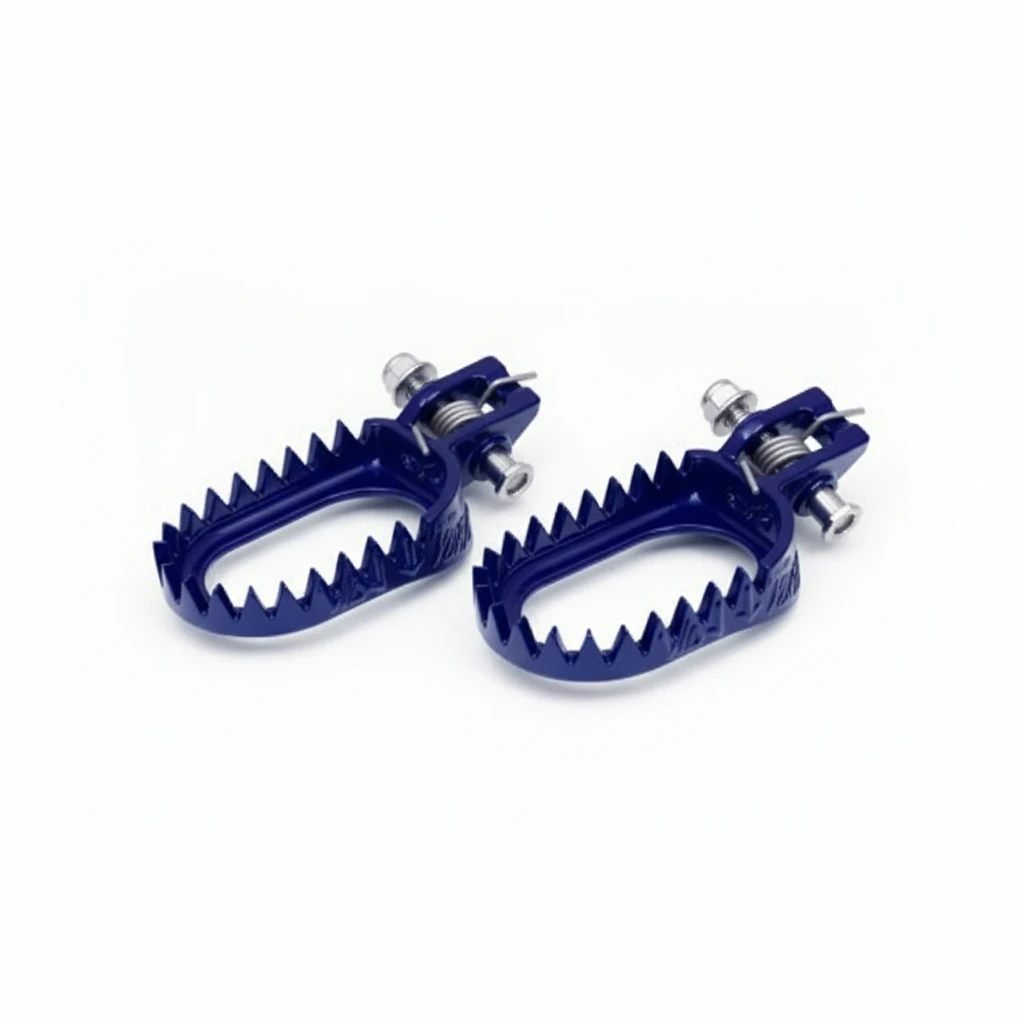 Подножки S3 Punk синие с занижением и смещением KTM 17 23 / Husqvarna 17 23 / GasGas 21 23 - фото 1