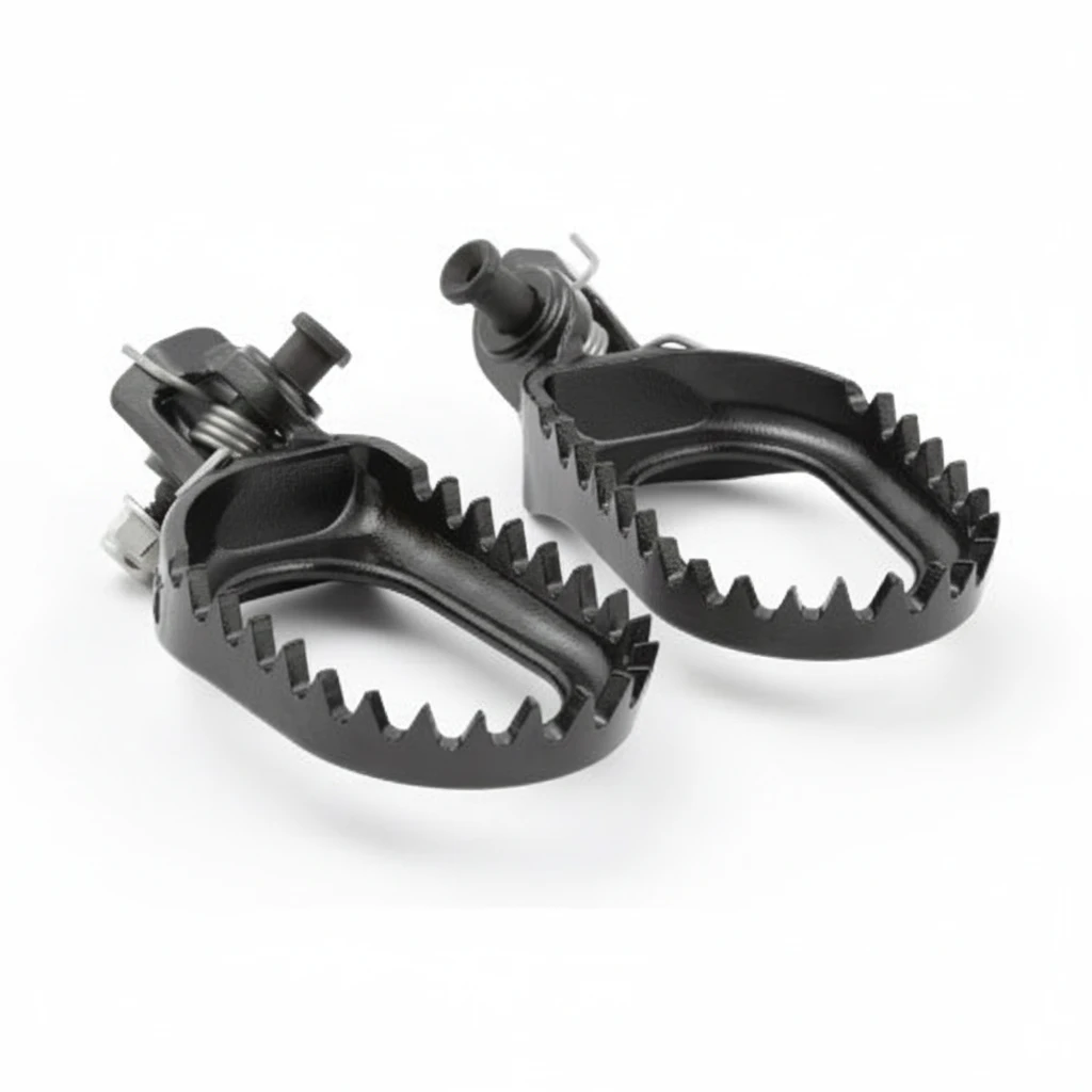 Подножки стальные черные S3 Punk KTM EXC EXC F 24- / Husqvarna TE FE 24- / GasGas EC EC F 24- - фото 1