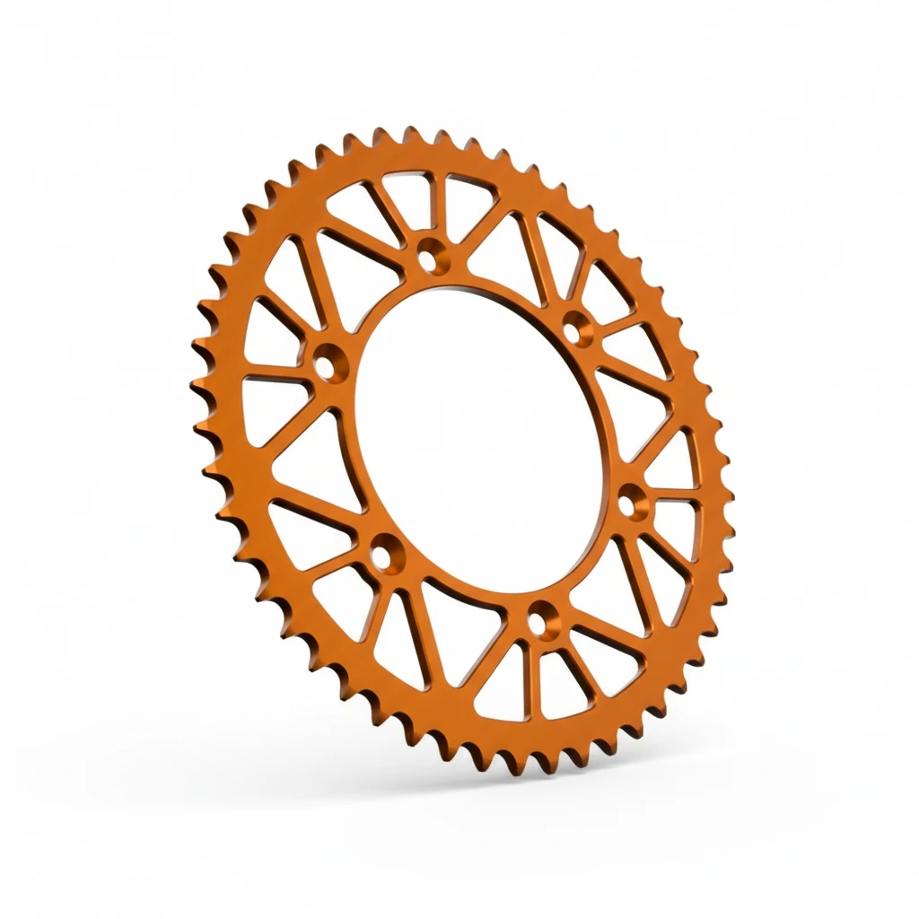 Звезда задняя алюминиевая оранжевая 50 зубов KTM - фото 1