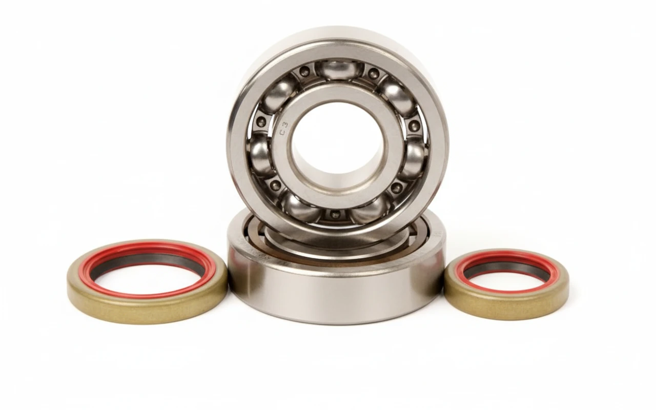 Комплект подшипников коленвала KTM 125SX 01 18 / 150SX 09 18 / HSQ TE125 15 16 HOT RORS - фото 1