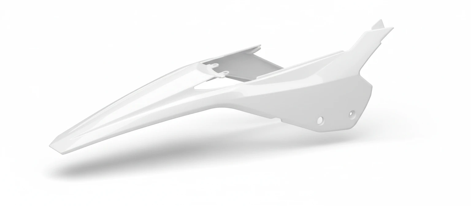 Крыло заднее с боковинами белое Beta RR 20 24 - фото 1