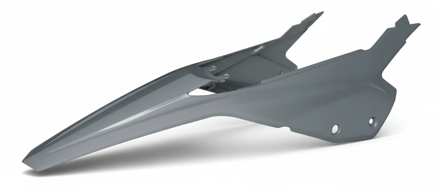 Крыло заднее с боковинами серое Beta RR 20 24 - фото 1