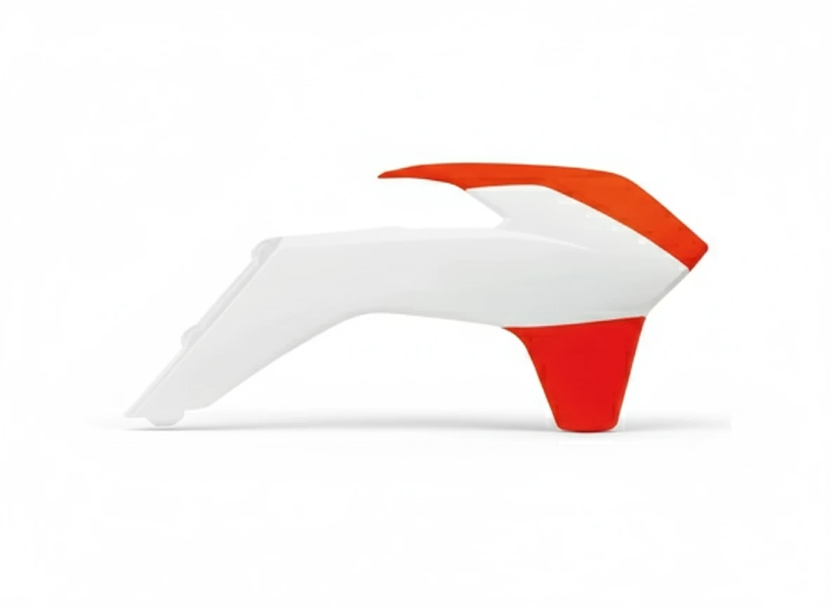 Боковины радиатора бело оранжевый неон KTM SX SX F 13 15 / EXC EXC F 14 16 - фото 1