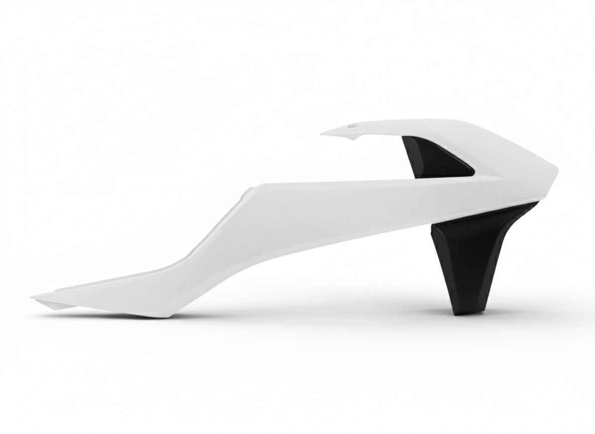 Боковины радиатора бело черные KTM SX125 150 SXF250 450 16 18 # SX250 17 18 # EXC EXCF XC W125 500 17 19 - фото 1