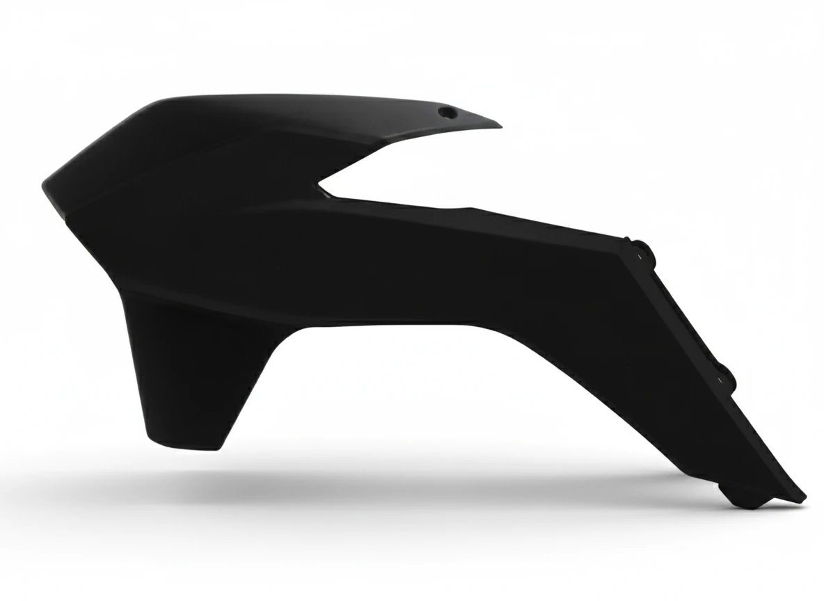 Боковины радиатора SX125 150 SXF250 450 13 15 # SX250 13 16 # EXC EXCF125 500 14 16 черные - фото 1