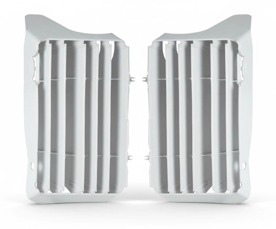 Решетки радиаторов увеличенные белые Honda CRF450R 21- - фото 1