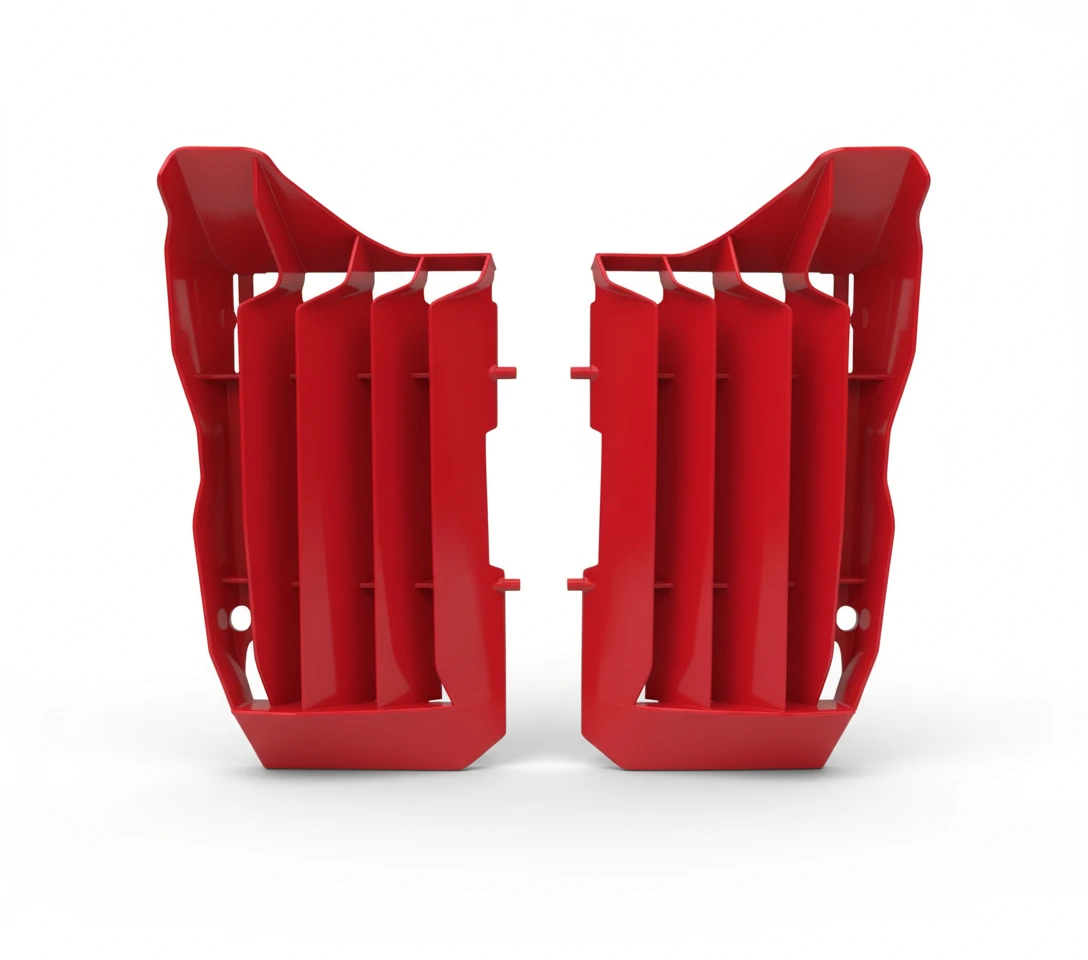 Решетка радиатора увеличенная CRF250R 18 19 # CRF250RX 19 красная - фото 1