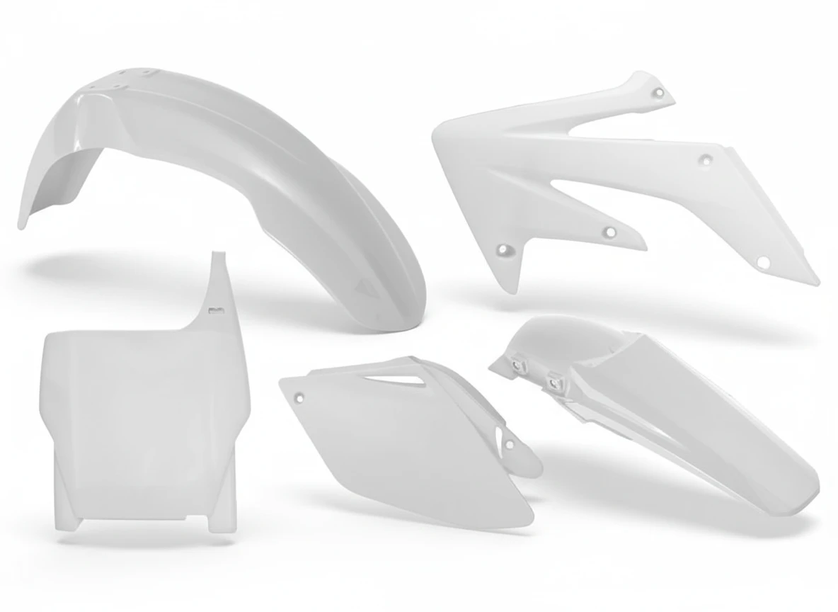 Комплект пластика CRF250R 06 07 белый - фото 1