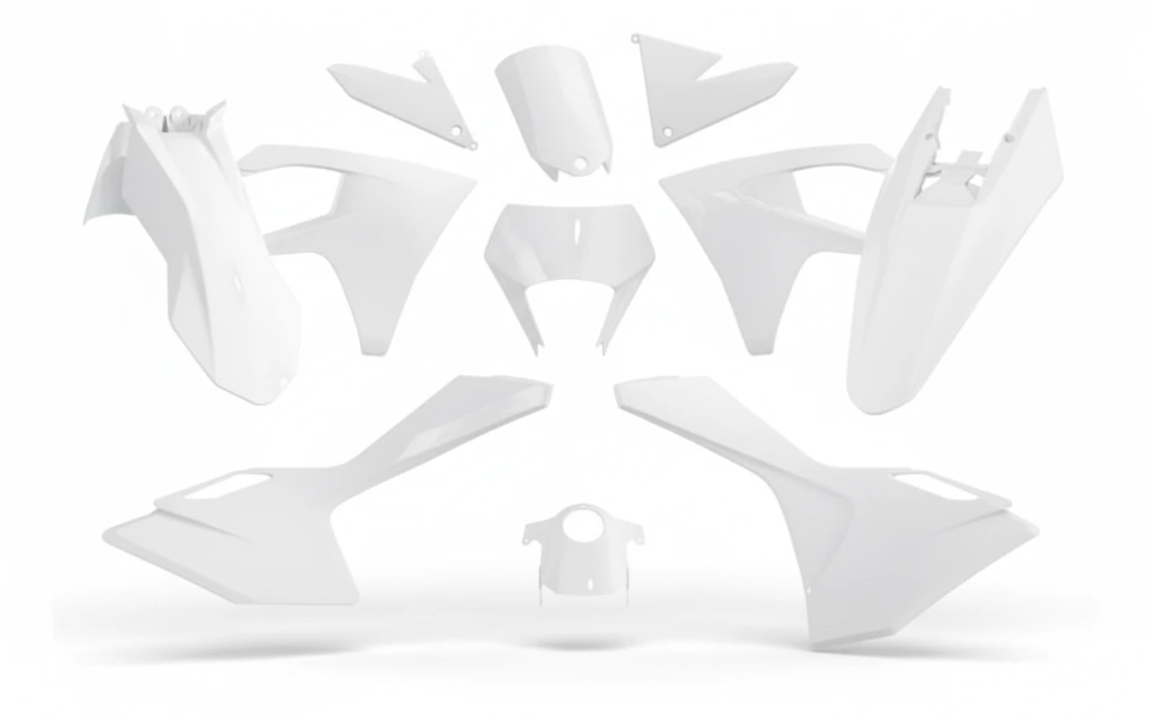Комплект пластика белый GasGas EC EC F 24- - фото 1
