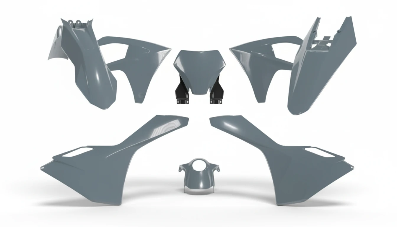 Комплект пластика серый GasGas MC MC F 24- - фото 1