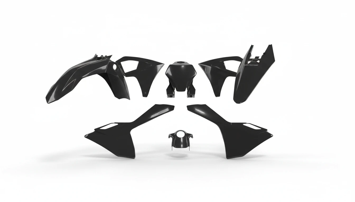 Комплект пластика черный GasGas MC MC F 24- - фото 1