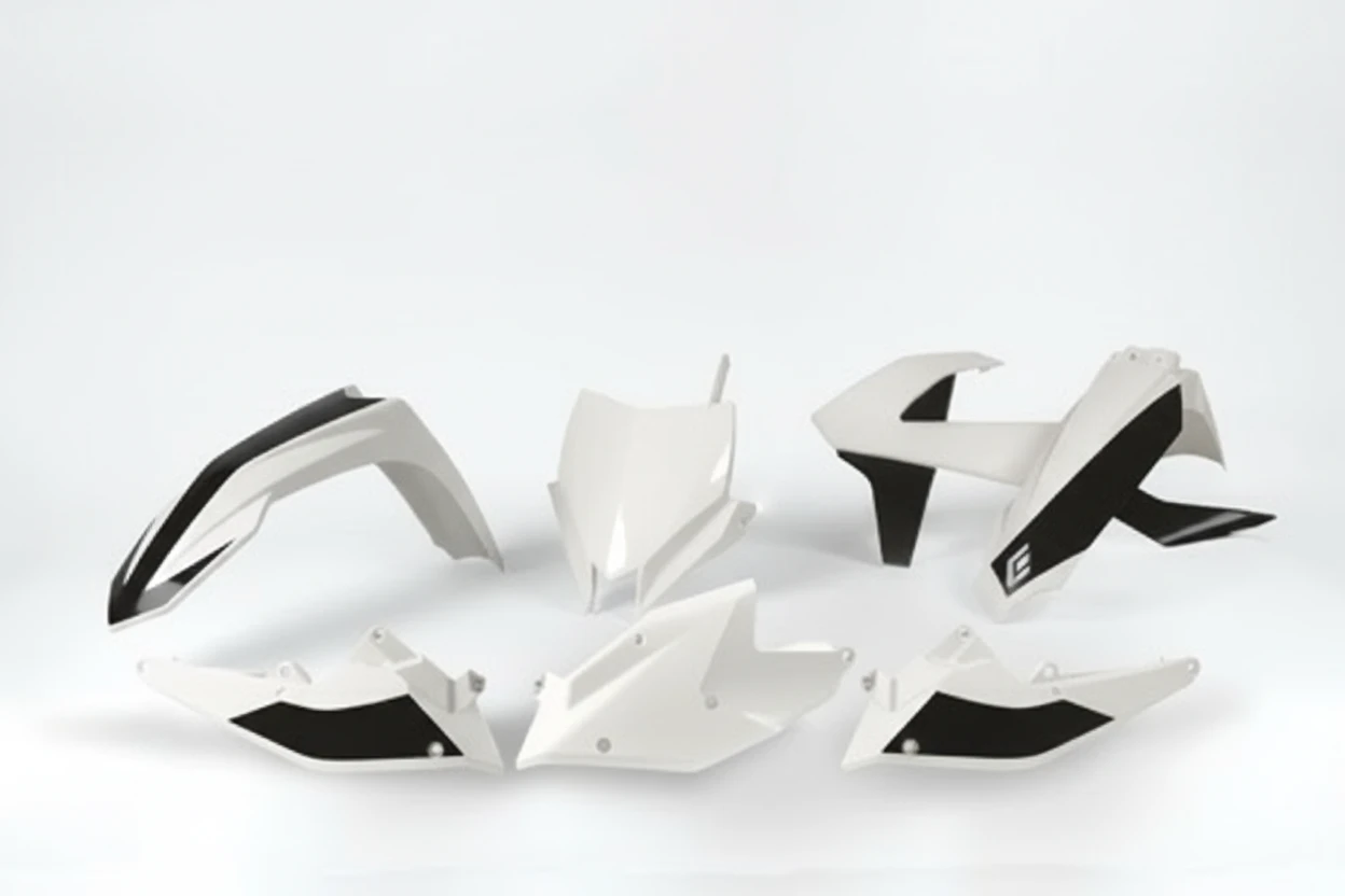 Комплект пластика KTM XC W125 150 17 19 # EXC EXCF XC W250 500 17 бело черный - фото 1