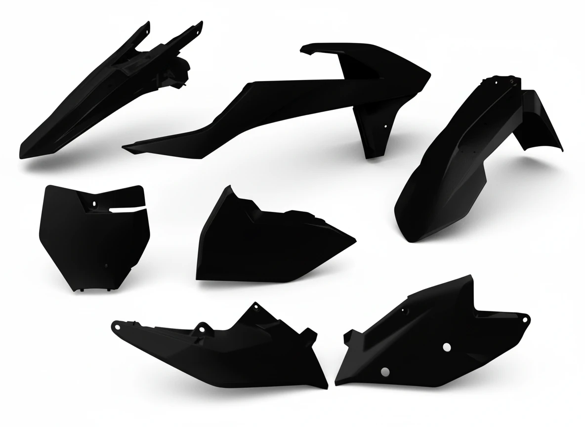 Комплект пластика KTM SX125 150 SXF250 450 16 18 # SX250 XC F XC250 450 17 18 черный - фото 1