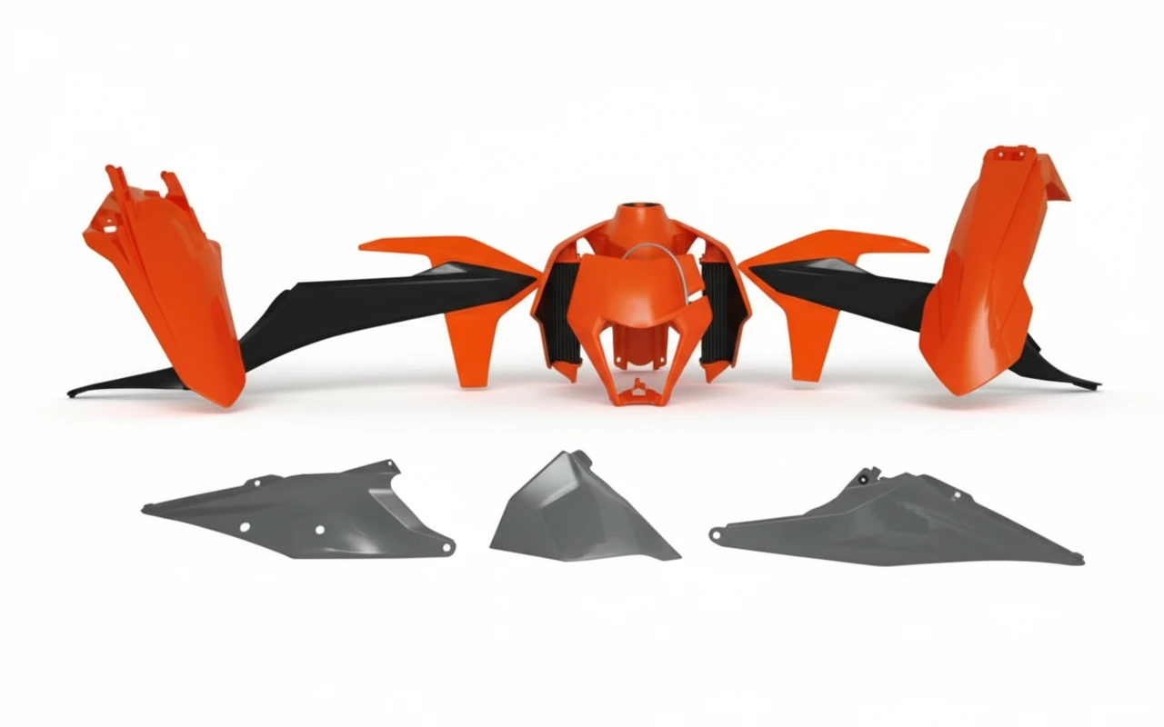 Комплект пластика (расцветка 2021 год) KTM EXC EXC F 20 23 - фото 1
