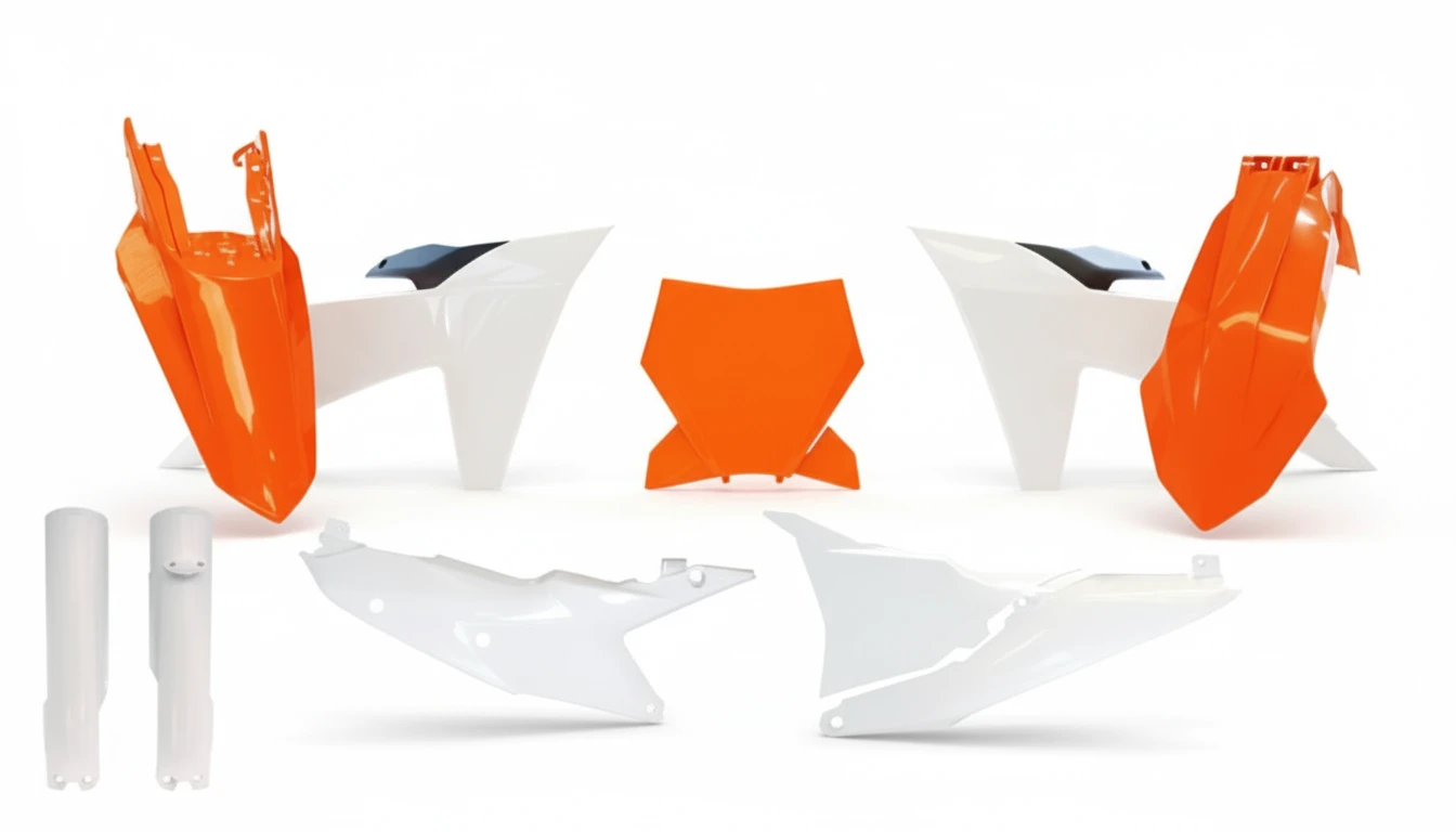 Комплект пластика оранжево белый KTM SX SX F 23- - фото 1