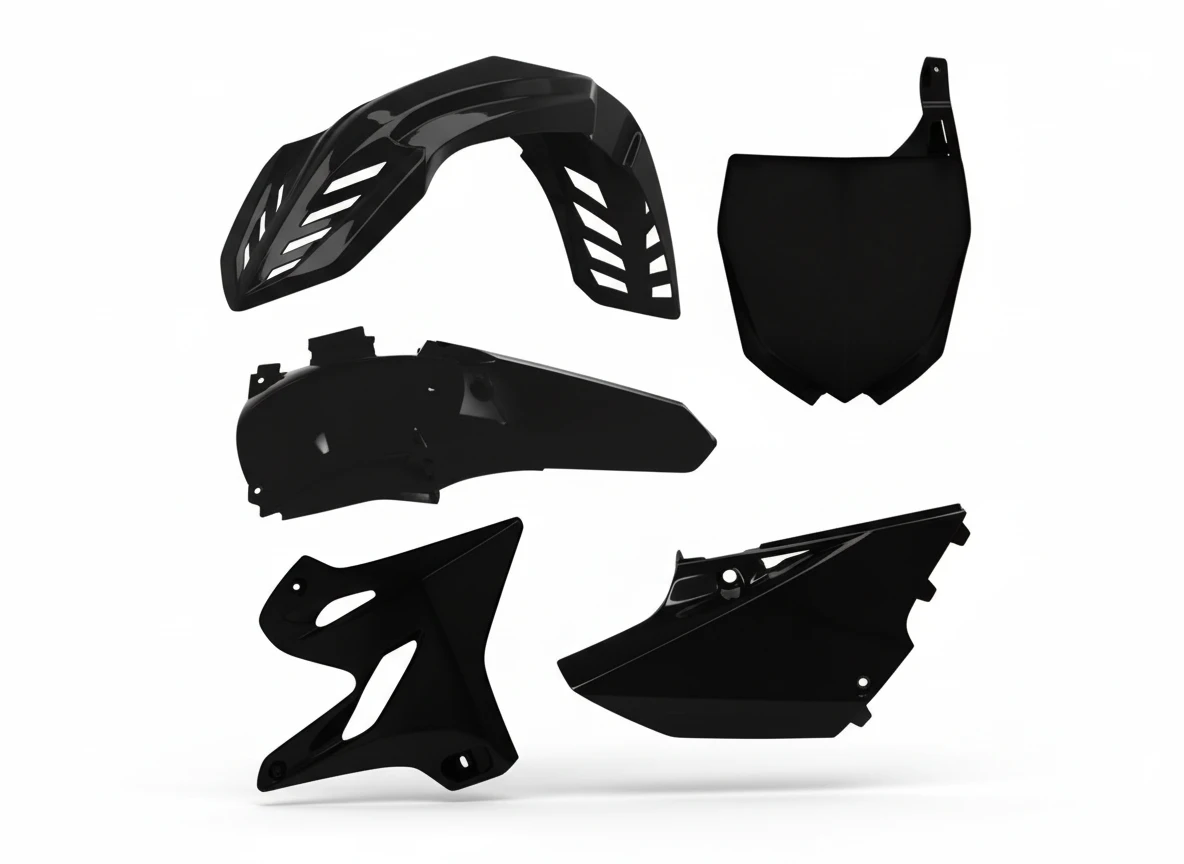 Комплект пластика YZ125 250 15 18 # WR YZ X250 16 19 черный - фото 1