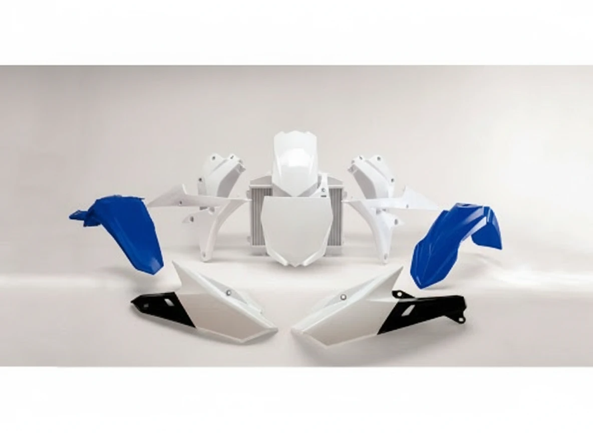 Комплект пластика YZF250 14 18 # YZF450 14 17 бело синий - фото 1