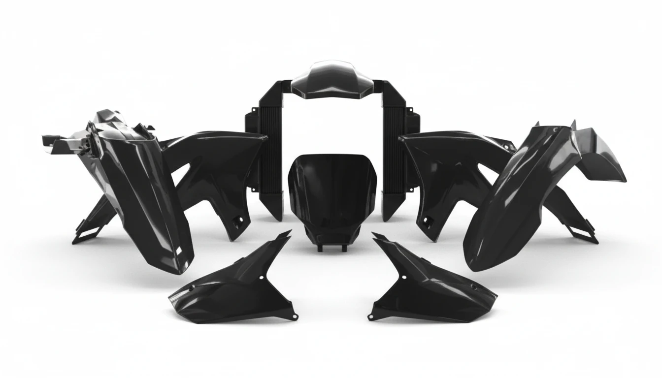 Комплект пластика черный Yamaha YZ250F 24- / YZ450F 23- - фото 1