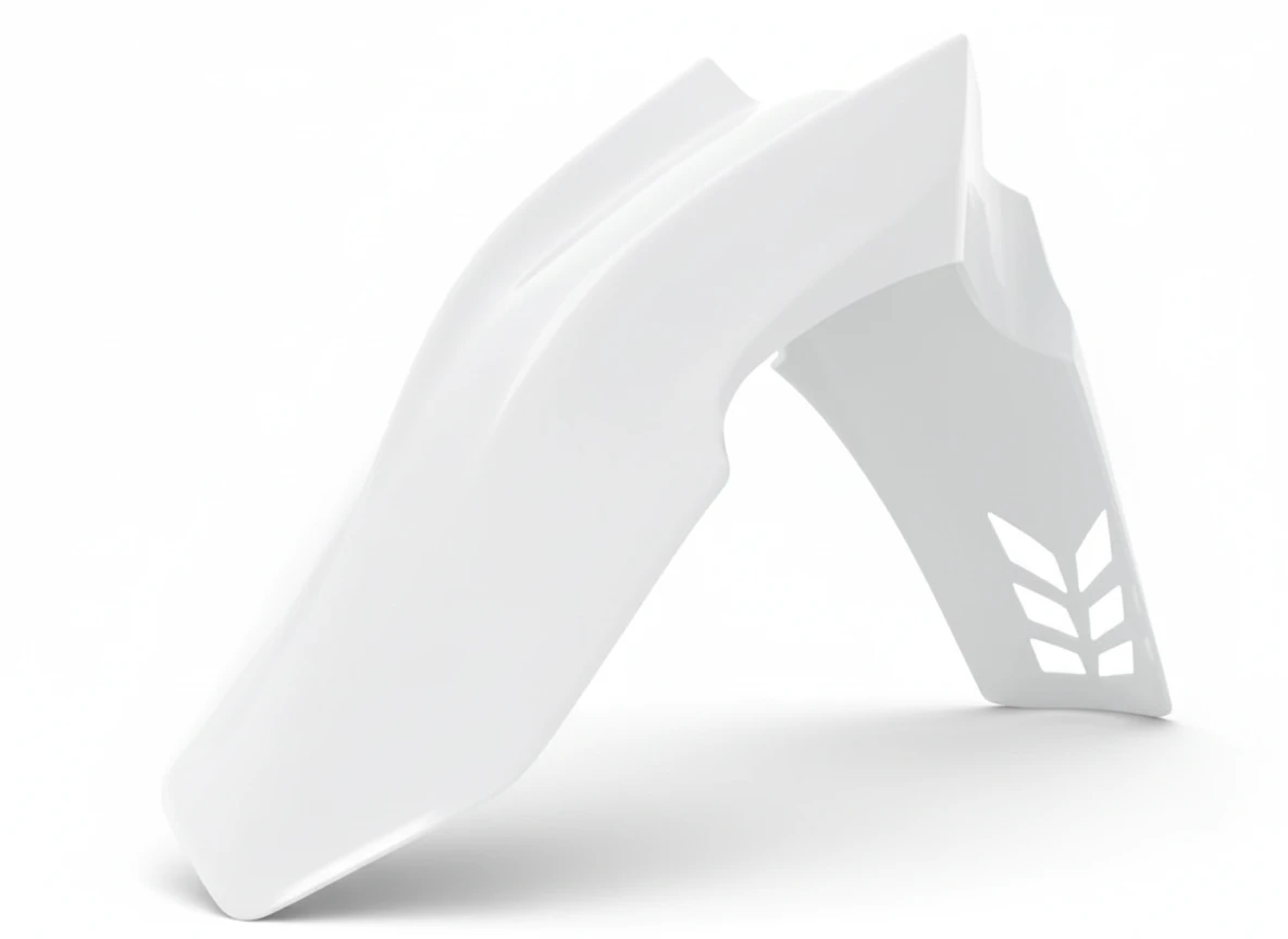 Крыло переднее белое вентилируемое Honda CRF450R 13 16 # CRF250R 14 17  - фото 1