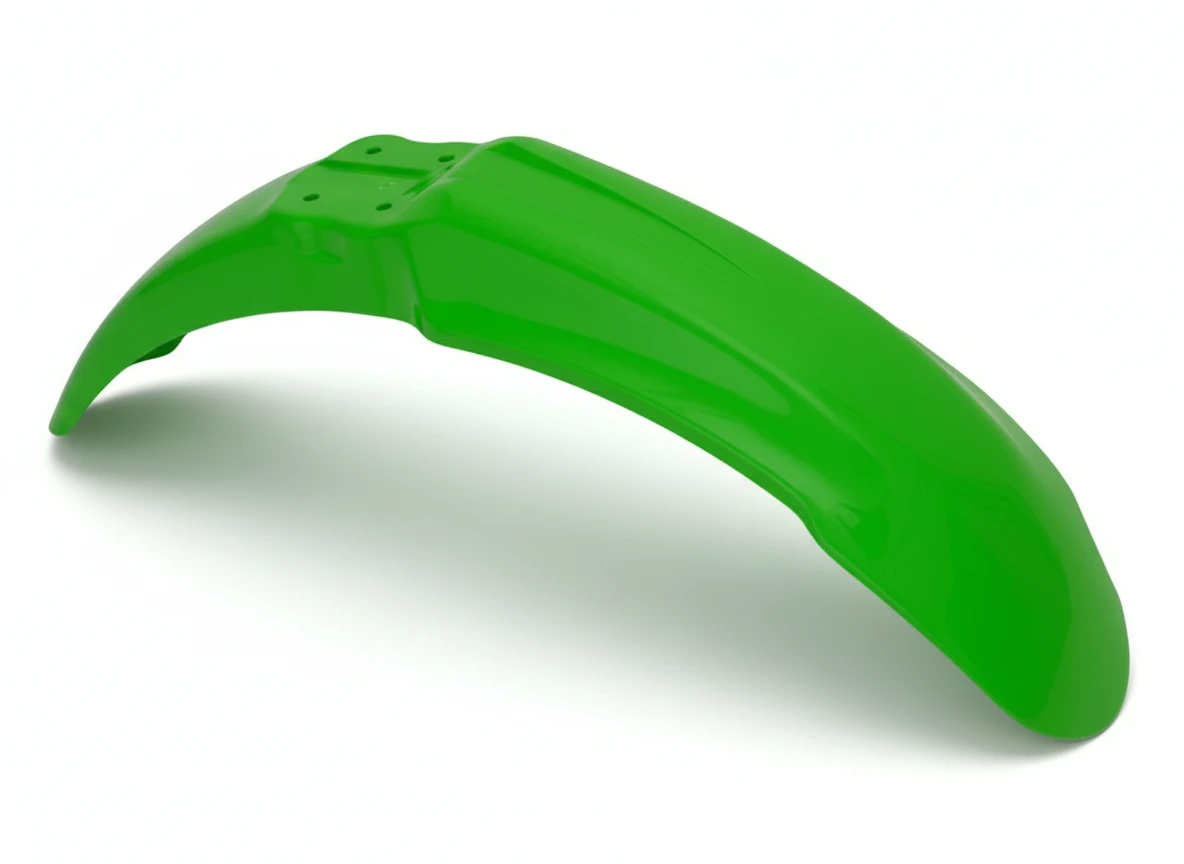 Крыло переднее зеленое Kawasaki KX125 250 03 08 # KX250F 450 04 08 06 08 # KLXR450 07 15  - фото 1