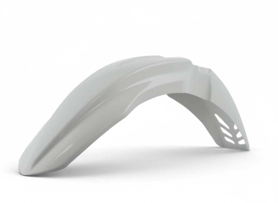 Крыло переднее KXF250 450 09 12 вентилируемое белое - фото 1