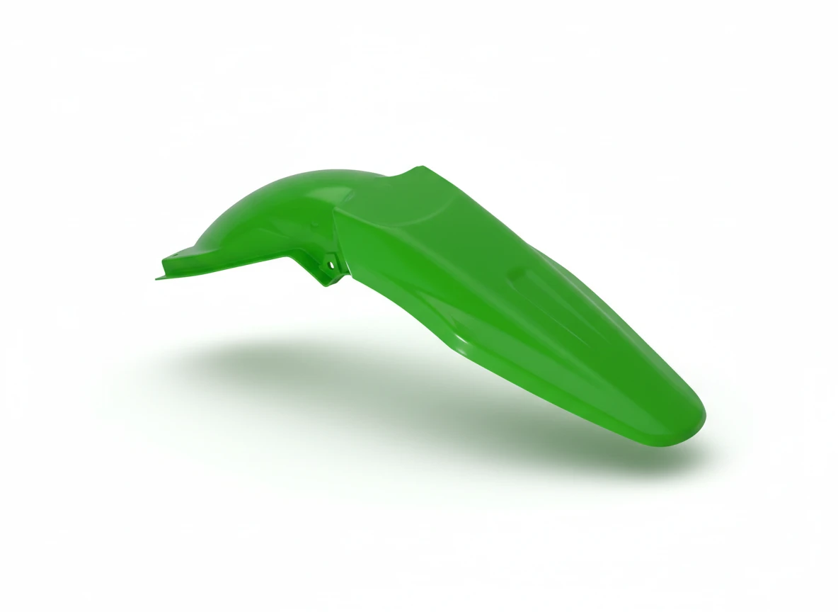 Крыло заднее зеленое Kawasaki KX250F, KX450F 06 08  - фото 1