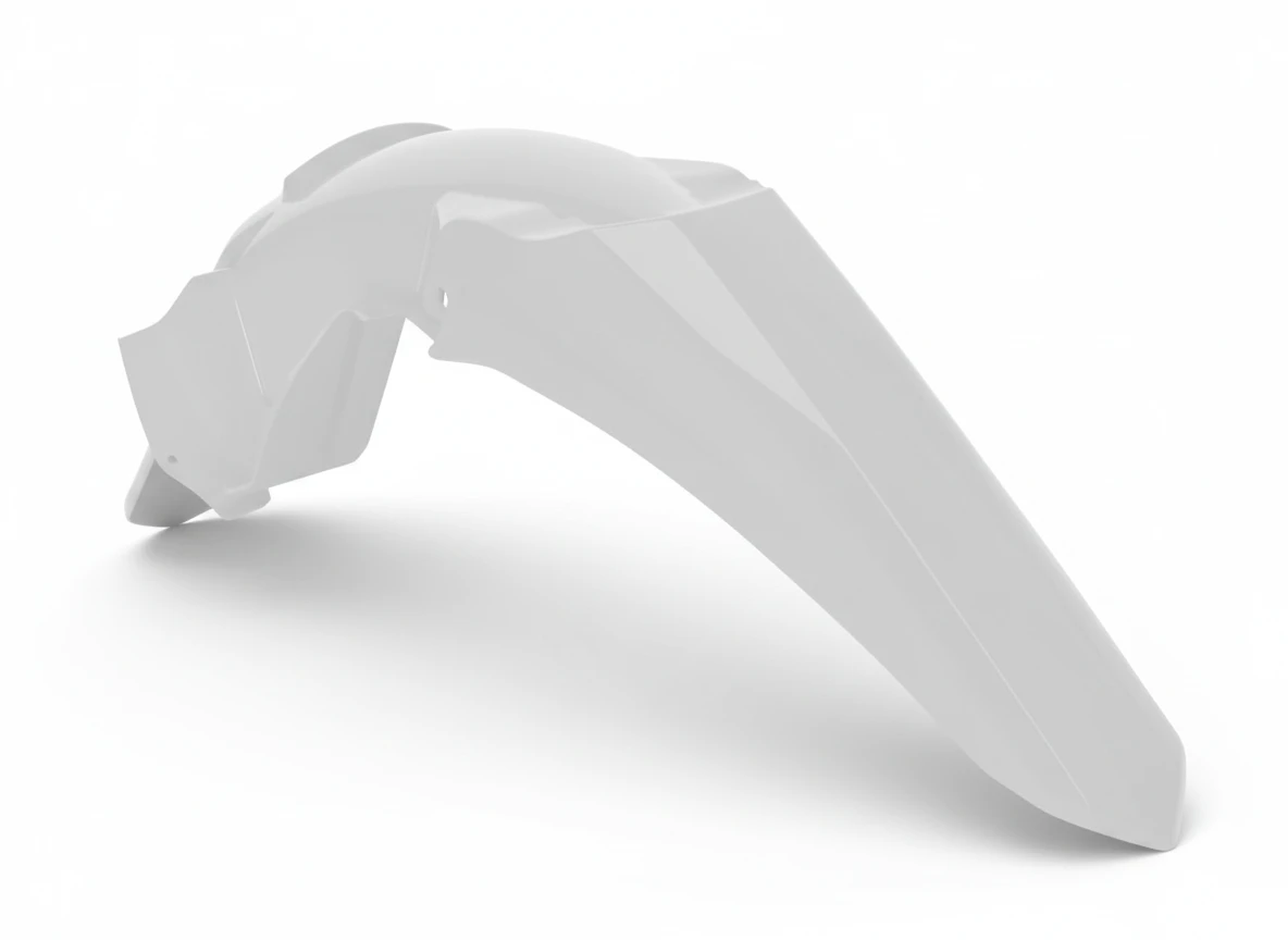 Крыло заднее белое Yamaha WR250F 07 14 # WR450F 07 15  - фото 1