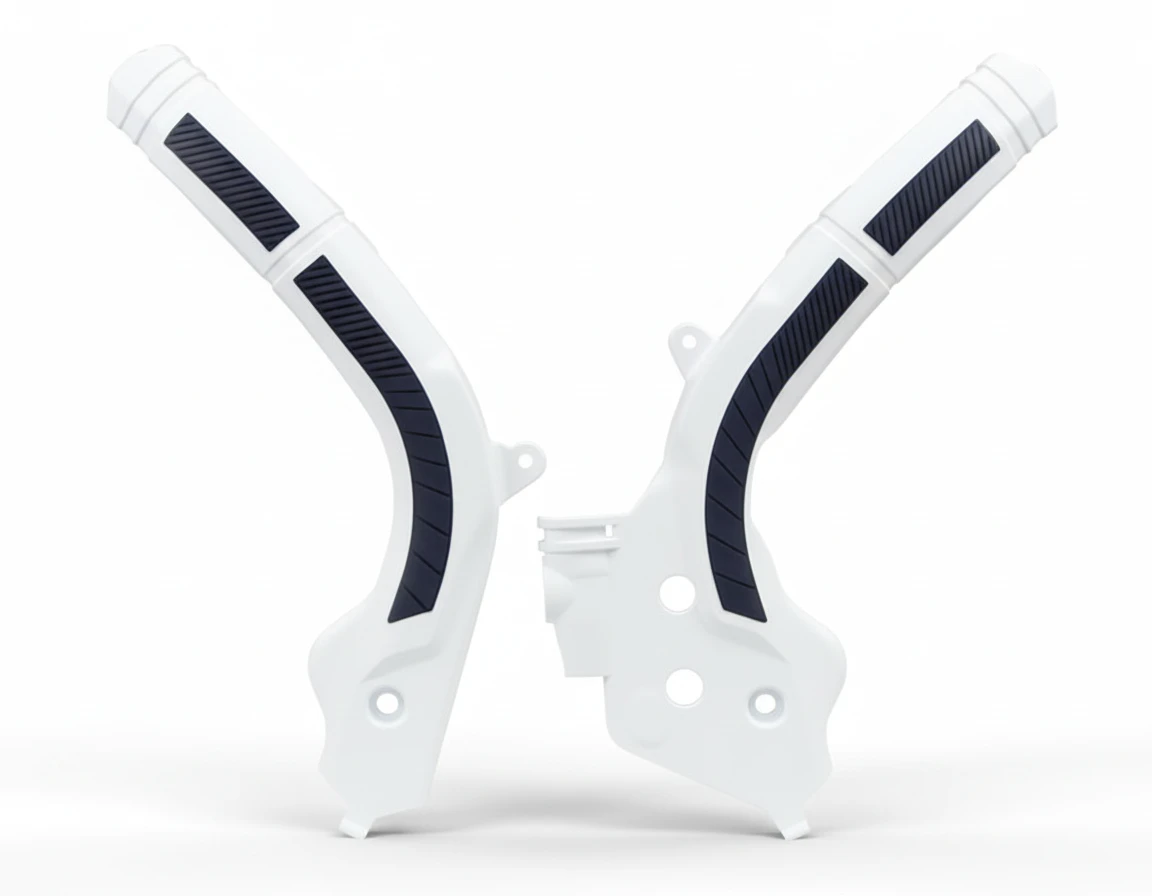 Защита рамы бело черная KTM KTM SX SX F 16 18 / EXC EXC F 17 19 / Husqvarna TC FC 16- / TE FE 17- - фото 1