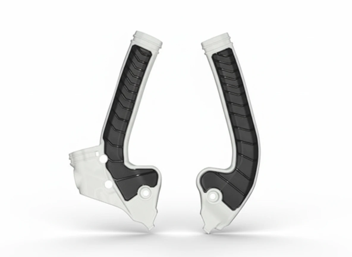 Защита рамы черно белая KTM 85SX 18 24 / Husqvarna TC85 18 24 / GasGas MC85 21 24 - фото 1