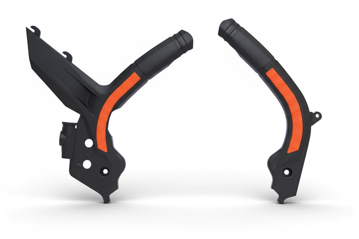 Защита рамы черно оранжевая KTM SX SX F 19 21 / EXC EXC F 20 22 - фото 1