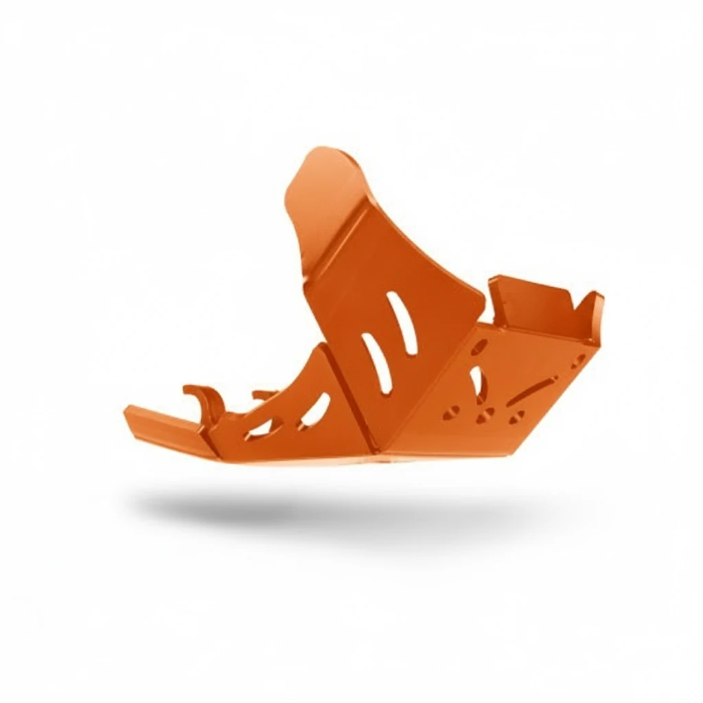 Защита двигателя S3 пластиковая оранжевая (8 мм) KTM 250 350EXC F 17 23 - фото 1